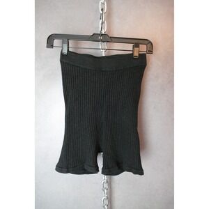 FP Beach Ribbed Shorts XS/S Black Knit Biker‎ Athletic Athleisure